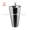 Pedestal Floor Standing Floor Mount Free Standing 304 Stainless Steel Washing Bowls Hand Sinks Hand Wash Basins